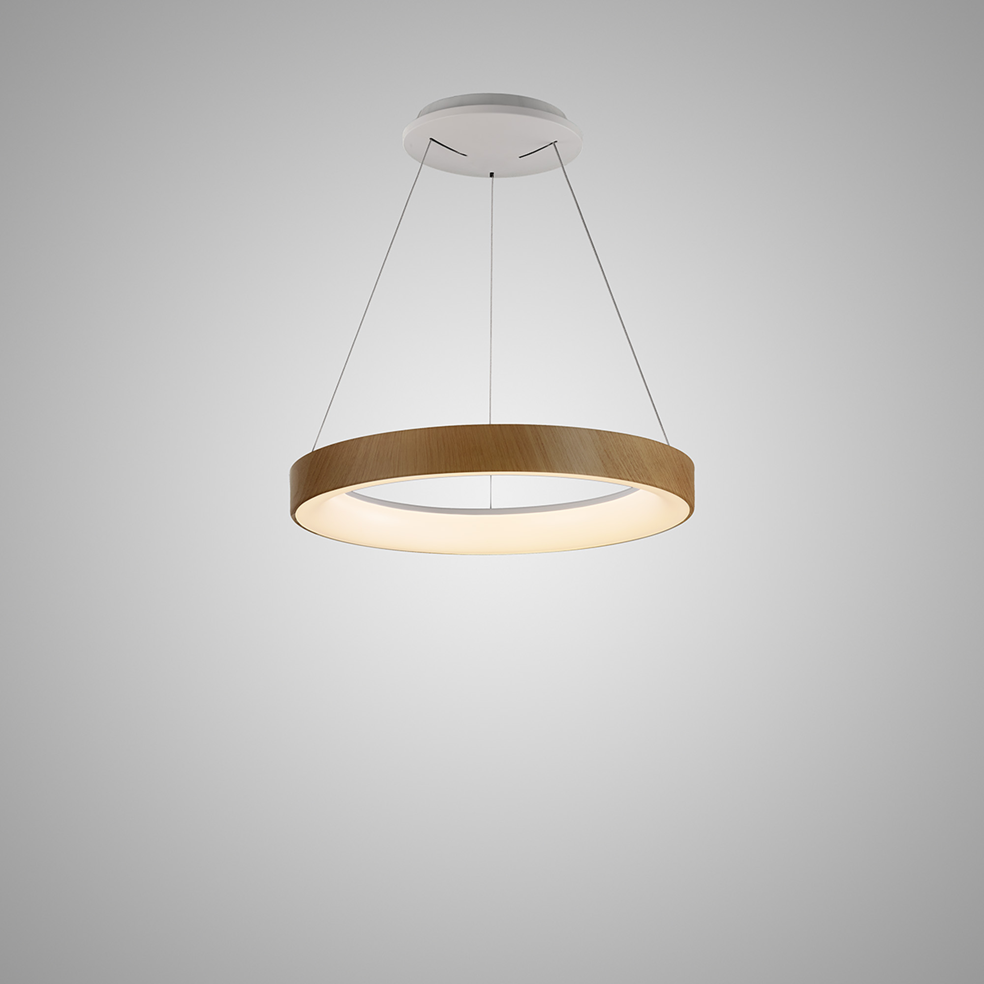 Niseko Wood Ceiling Lights Mantra Fusion Ring Pendants